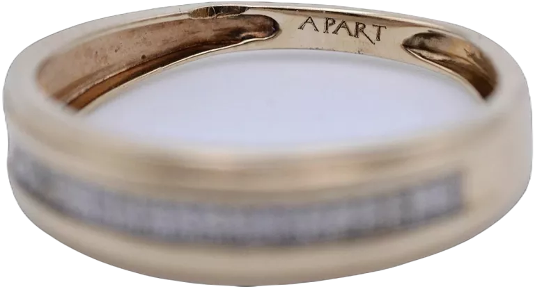 APART ELEGANCKI PIERŚCIONEK Z 20 DIAMENTAMI 0,06 CT VS/H ZŁOTO PR 585