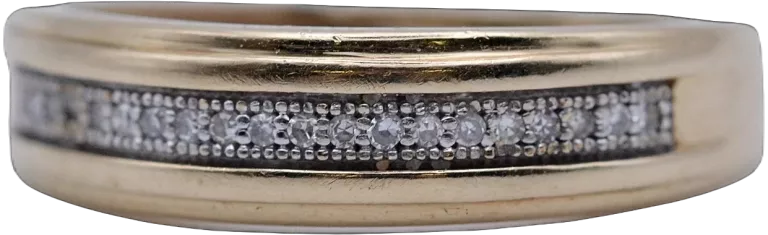 APART ELEGANCKI PIERŚCIONEK Z 20 DIAMENTAMI 0,06 CT VS/H ZŁOTO PR 585