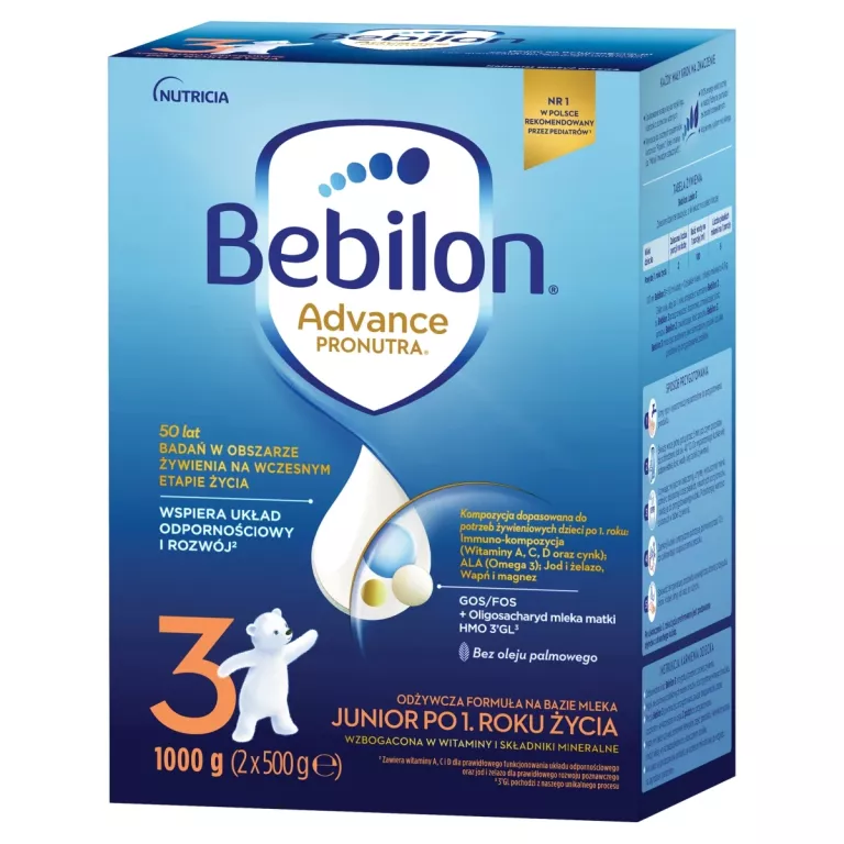 BEBILON 3 PRONUTRA ADVANCE JUNIOR PO 1 ROKU 1000 G
