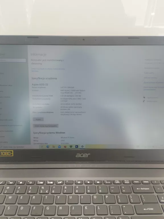 LAPTOP ACER ASPIRE 3 A315 23 R956