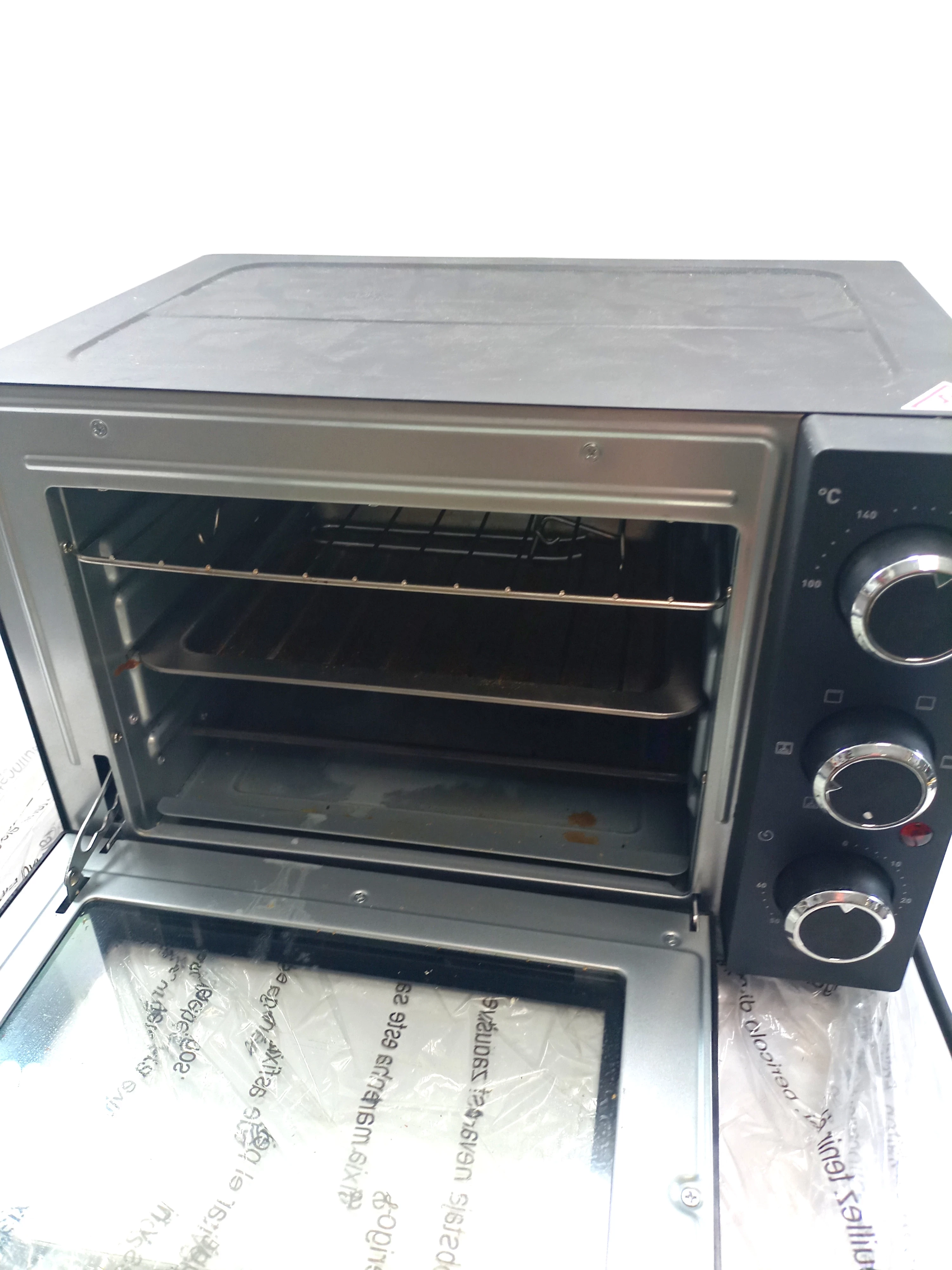 mini-piekarnik-ambiano-1200w-15-l-czarny-komplet-funkcje-opiekanie-dolna-grzalka