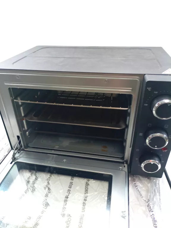 mini-piekarnik-ambiano-1200w-15-l-czarny-komplet-funkcje-opiekanie-dolna-grzalka