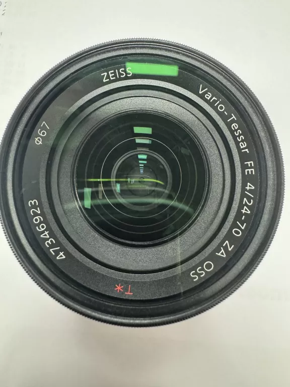 OBIEKTYW SONY ZEISS FE 4/24-70MM USZKODZONY