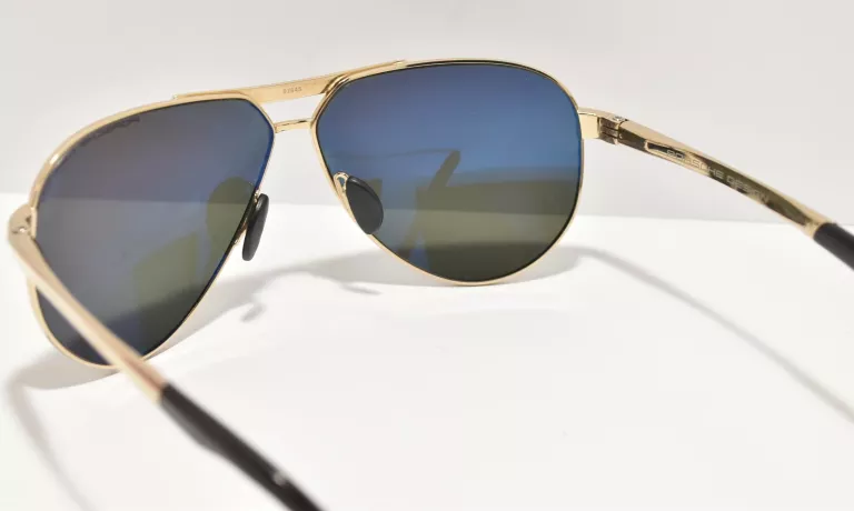 OKULARY PRZECIWSŁONECZNE PORSCHE DESIGN MESKIE P8649 B (62) GOLD
