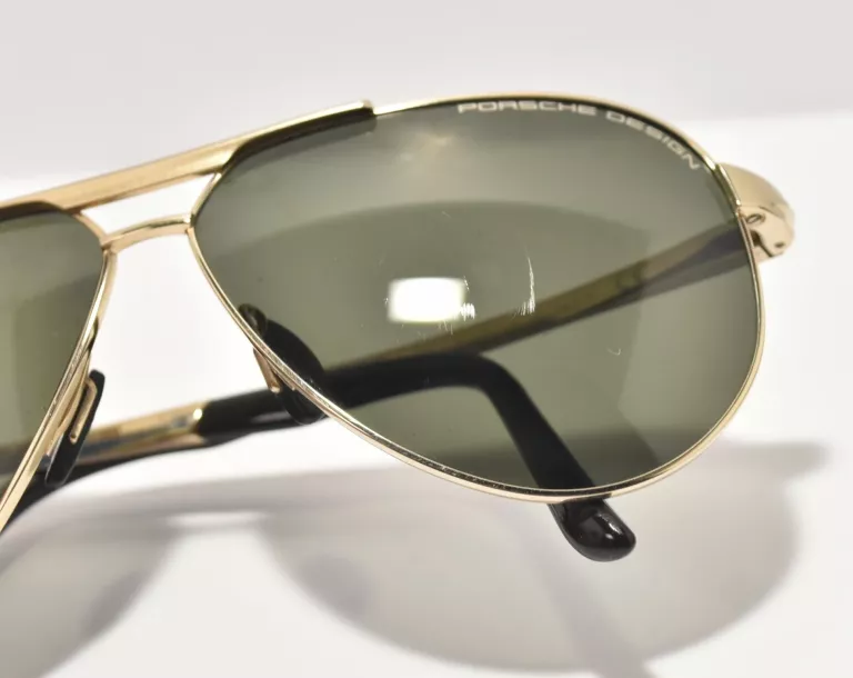 OKULARY PRZECIWSŁONECZNE PORSCHE DESIGN MESKIE P8649 B (62) GOLD