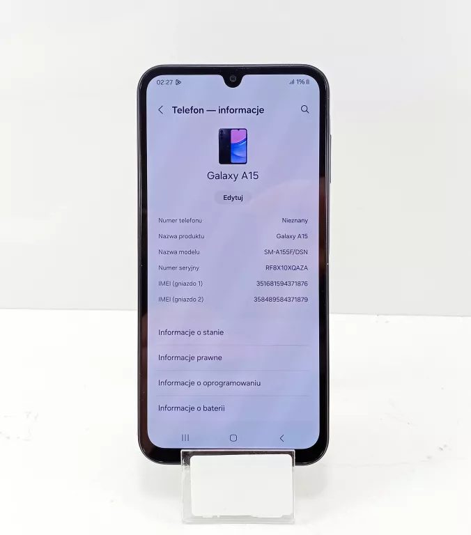 TELEFON SAMSUNG GALAXY A15 4GB/128GB #ZABLOKOWANY