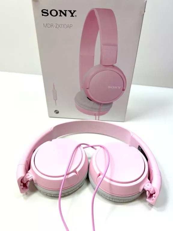 SŁUCHAWKI NAUSZNE SONY MDR-ZX110AP / RÓŻOWE