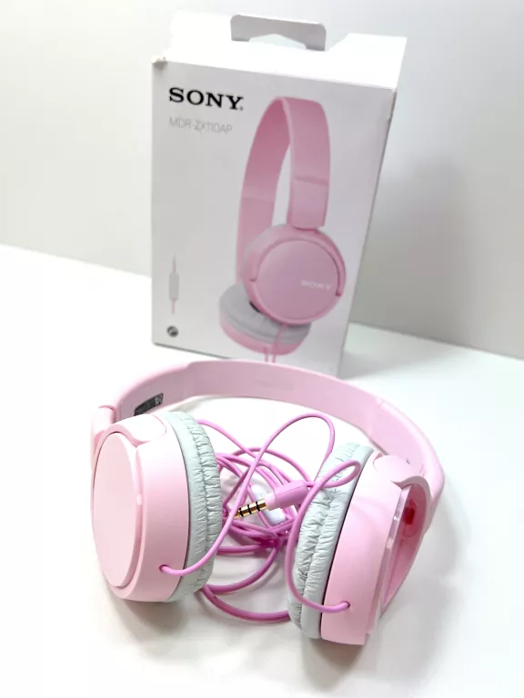 SŁUCHAWKI NAUSZNE SONY MDR-ZX110AP / RÓŻOWE