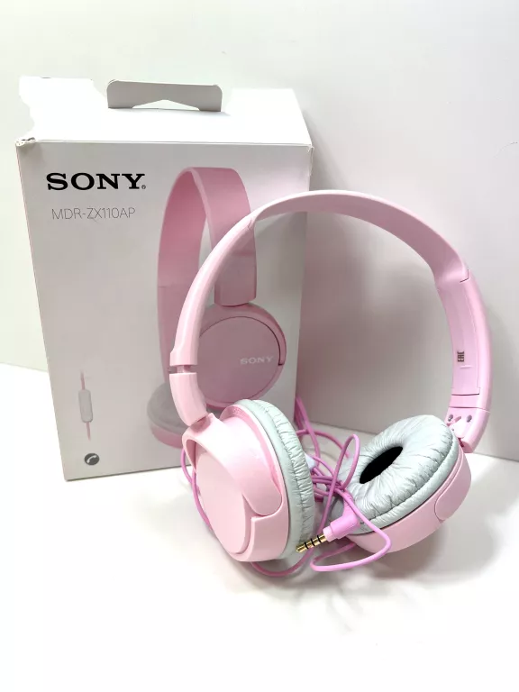 SŁUCHAWKI NAUSZNE SONY MDR-ZX110AP / RÓŻOWE