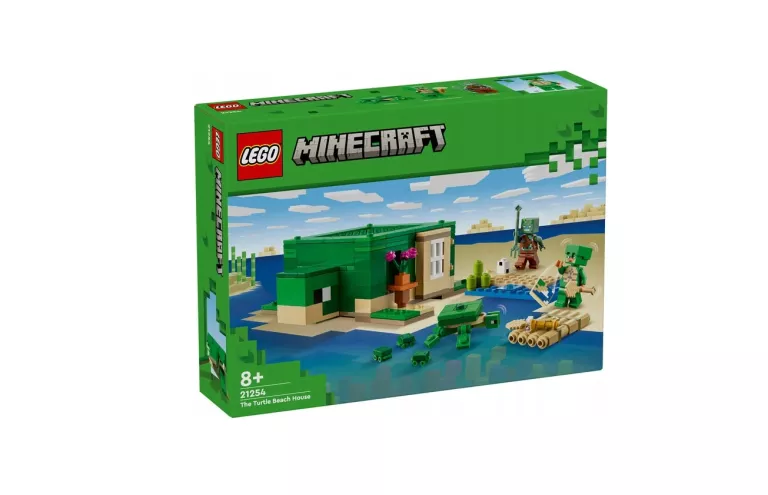 LEGO MINECRAFT DOMEK NA PLAŻY ŻÓŁWI 21254