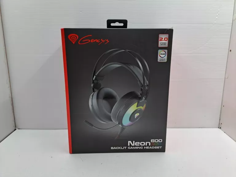 SŁUCHAWKI WOKÓŁUSZNE GENESIS NEON 600 RGB