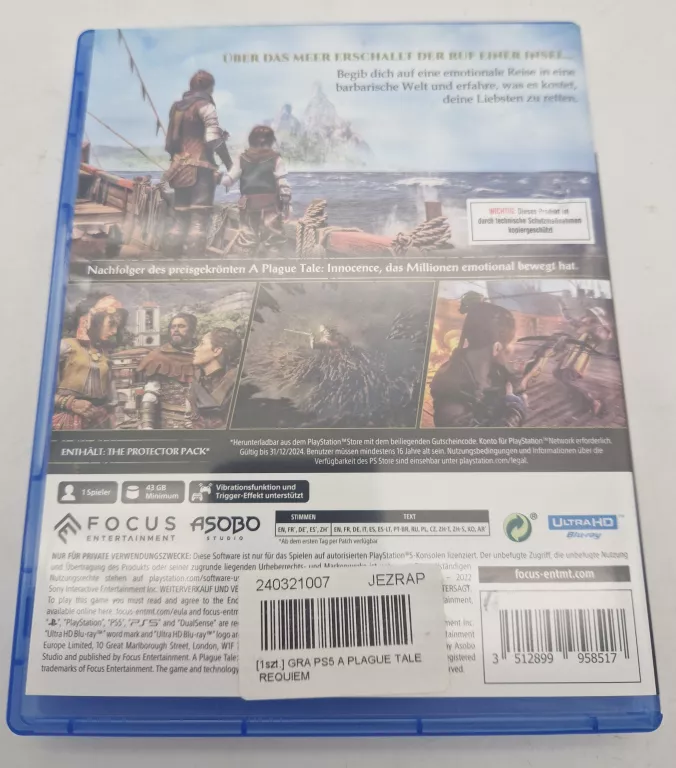 GRA PS5 A PLAGUE TALE REQUIEM