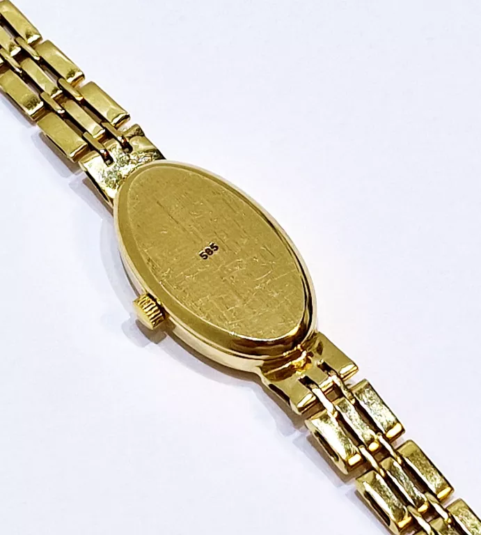 ZEGAREK DAMSKI GENEVE ZŁOTY 585
