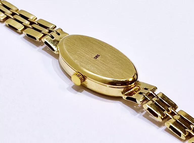ZEGAREK DAMSKI GENEVE ZŁOTY 585