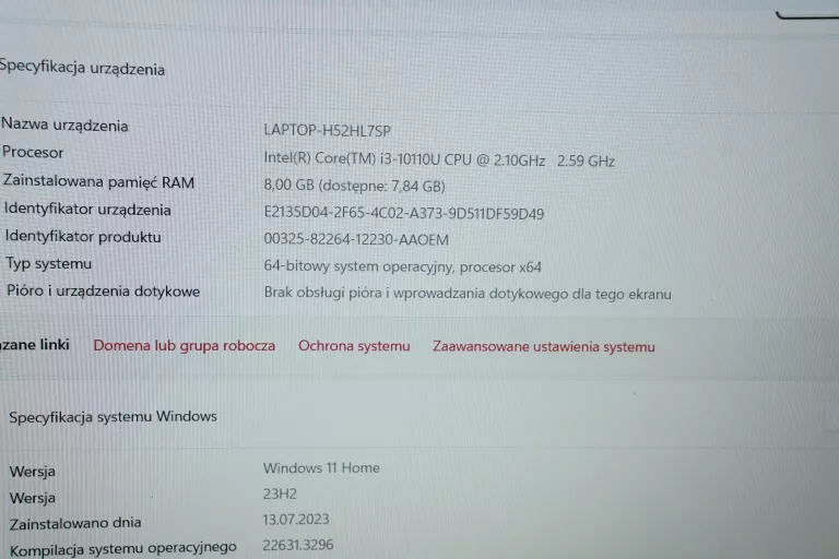 LAPTOP HUAWEI MATEBOOK D15 BOB-WAI9Q 8GB/ 256 GB SSD/ WIN11/I3-1011U