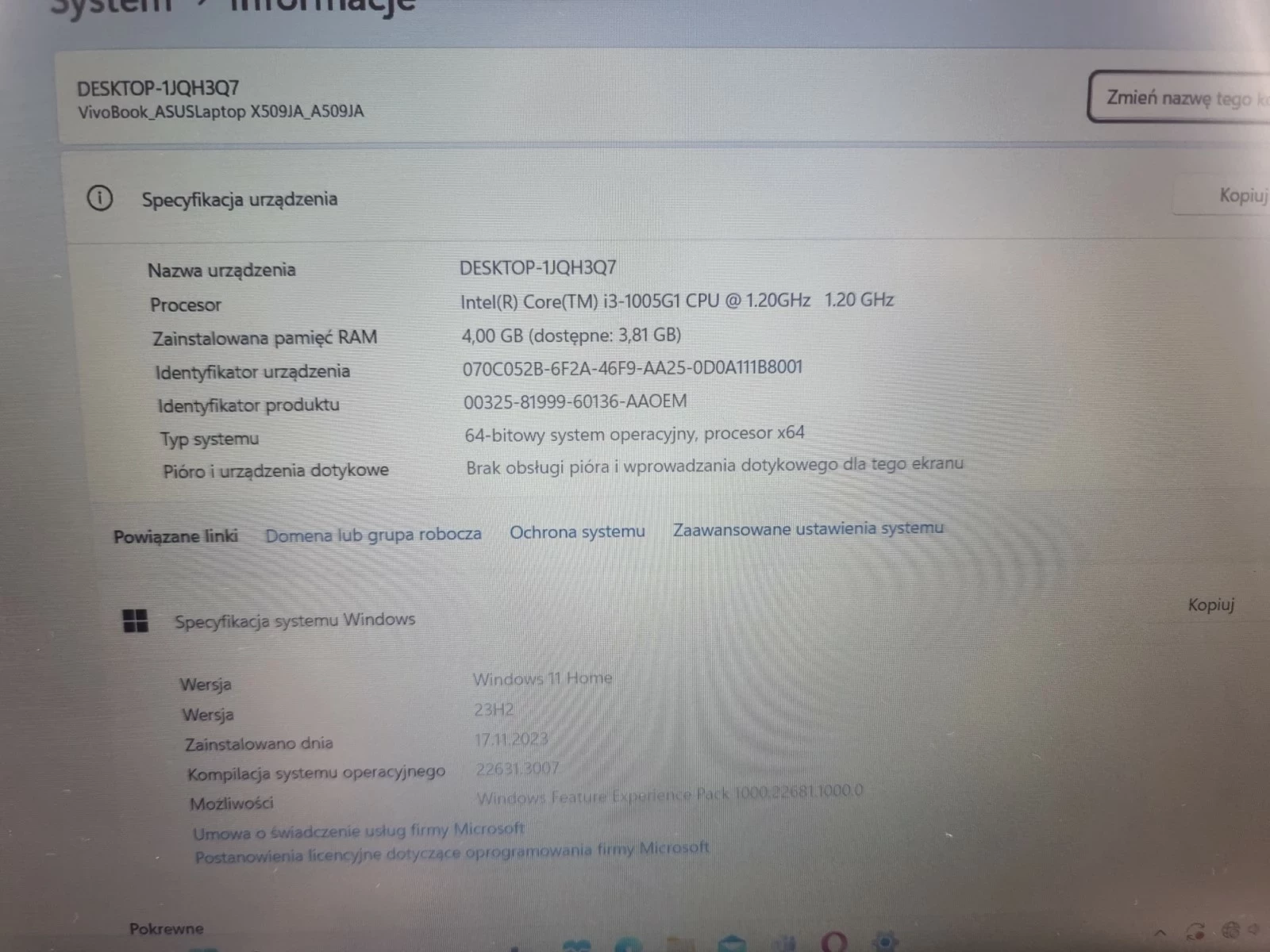 laptop-asus-a509ja-i3-1005g1-4gb-ram-256gb-seria-procesora-intel-core-i3