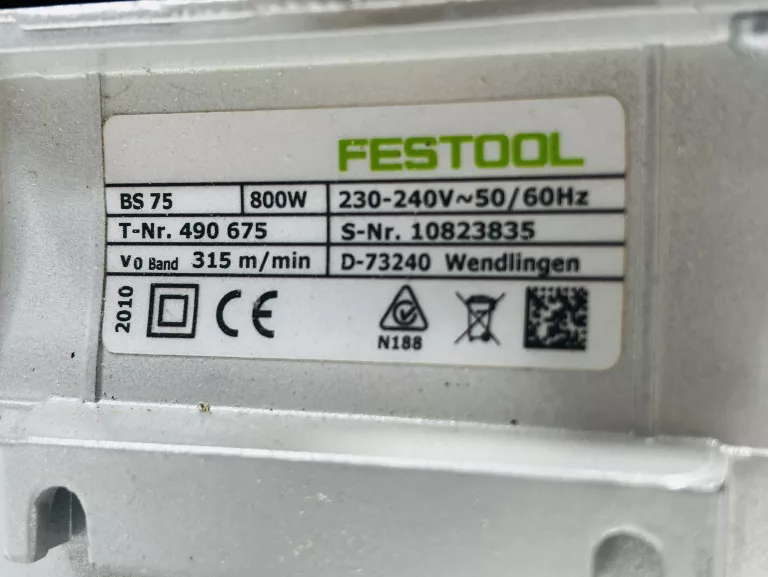 SZLIFIERKA TAŚMOWA FESTOOL BS 75