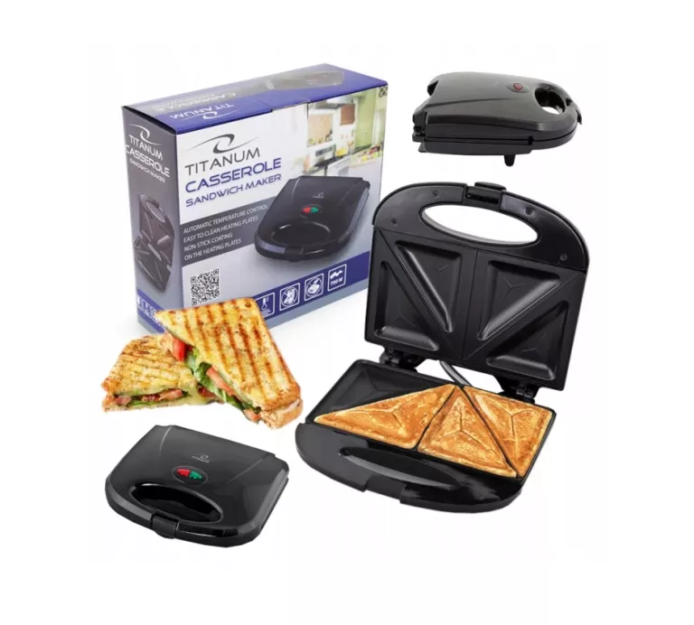 OPIEKACZ TITANUM CASSEROLE CZARNY 700 W