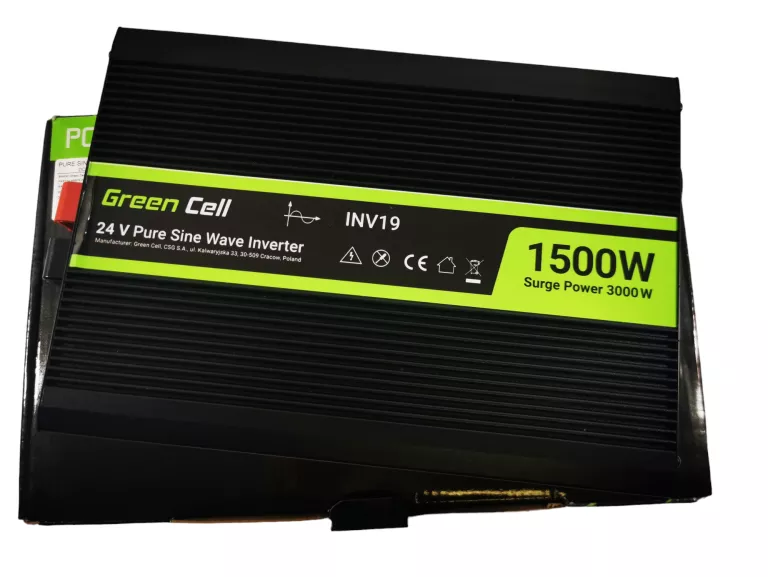 PRZETWORNICA 24V/230V 1500W/3000W CZYSTY SINUS