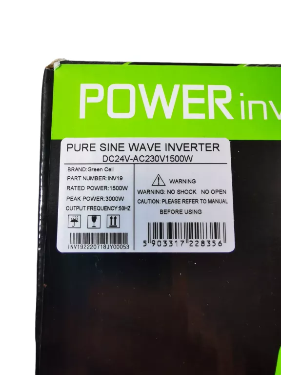 PRZETWORNICA 24V/230V 1500W/3000W CZYSTY SINUS