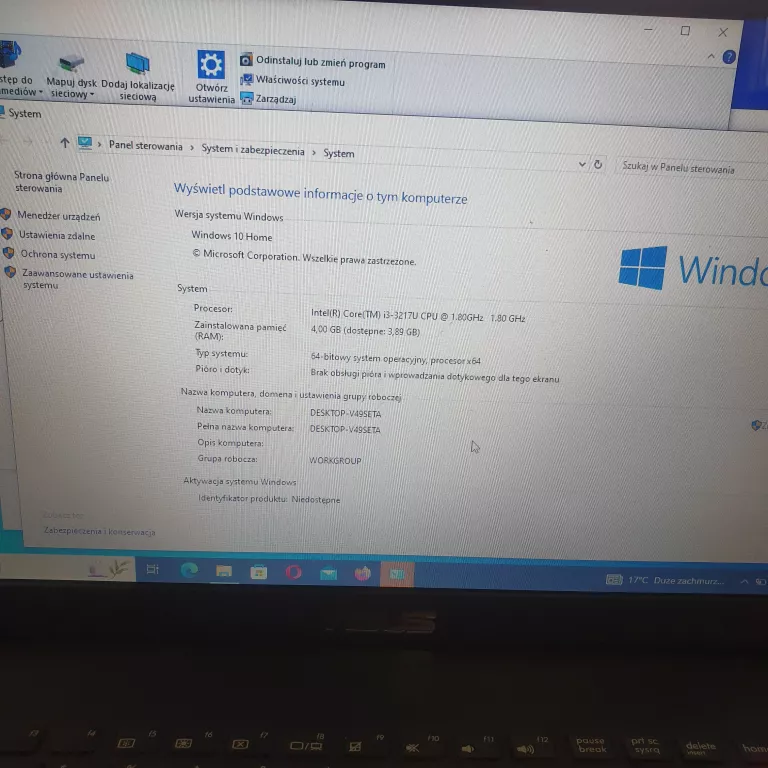 LAPTOP ASUS F551C I3-3217U/4GB/500GB WIN10 HD GRAPHICS 4000 15,6"