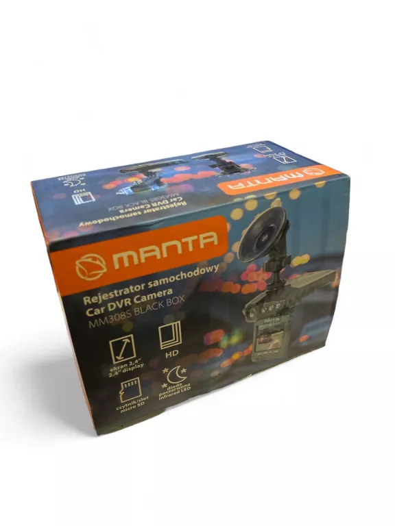 WIDEOREJESTRATOR MANTA MM308S KOMPLET