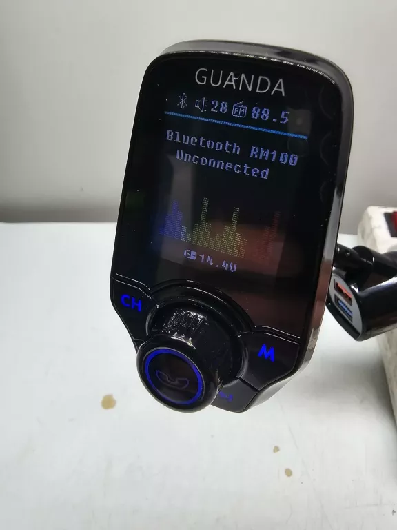 TRANSMITER FM GUANDA RM100 BLUETOOTH USB 3.0 2,4A
