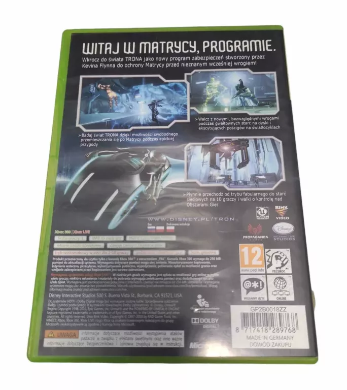 GRA XBOX 360 TRON EVOLUTION