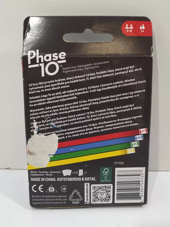 GRA KARCIANA MATTEL PHASE 10