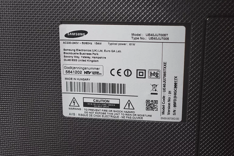 TELEWIZOR SAMSUNG UHD UE40JU700