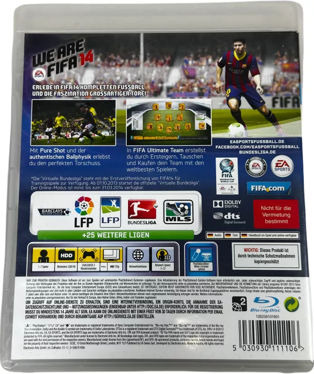 GRA SPORTOWA/PIŁKARSKA NA KONSOLĘ PLAYSTATION 3 FIFA 14