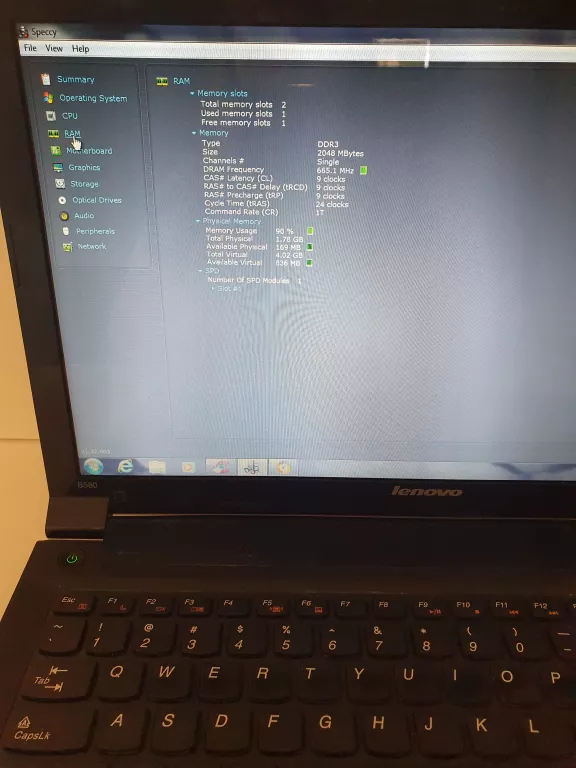 LAPTOP LENOVO B580 + ZASILACZ