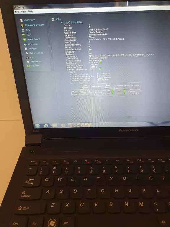 LAPTOP LENOVO B580 + ZASILACZ