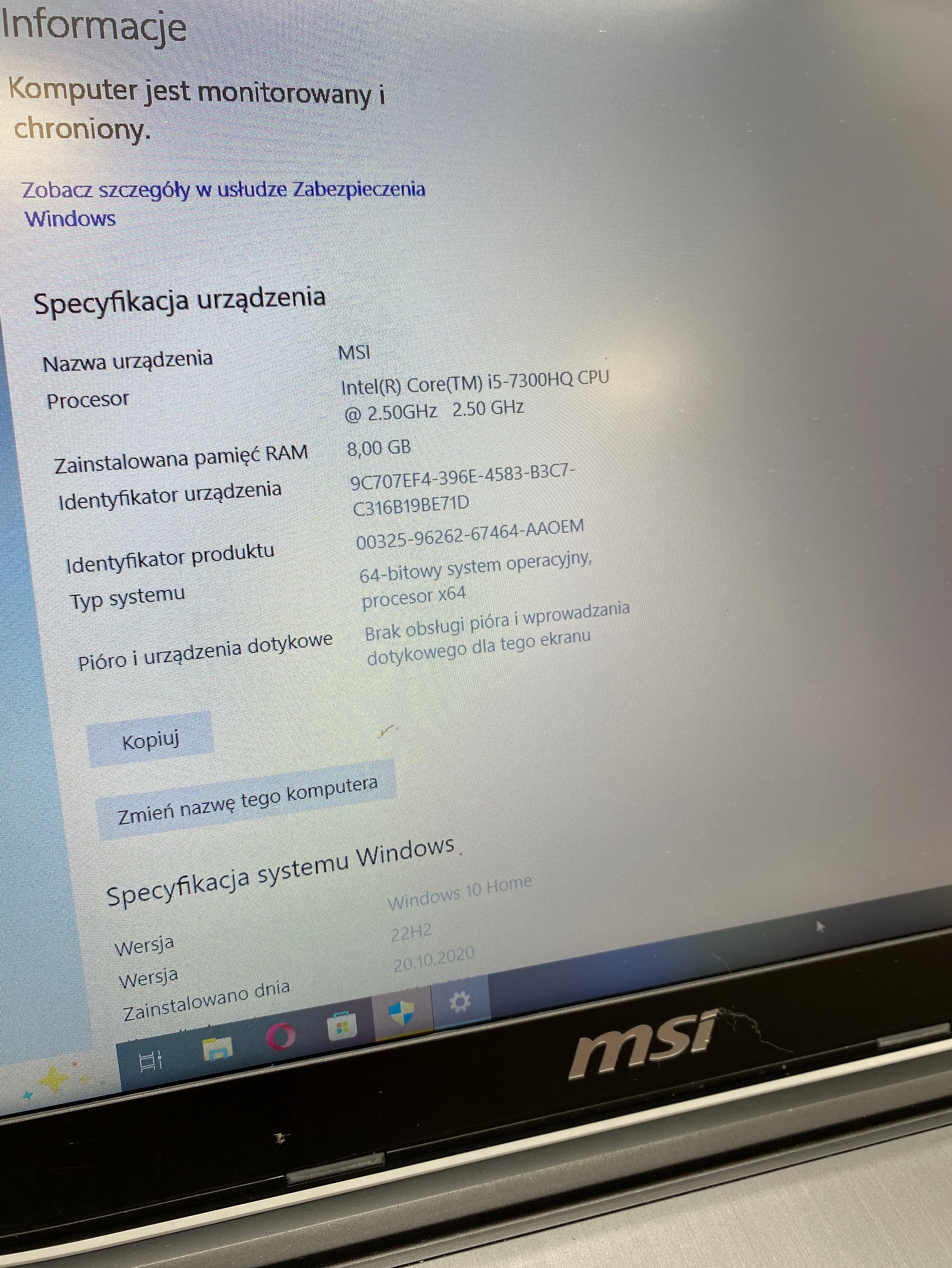 laptop-msi-gv62-7rd-zasilacz-przekatna-ekranu-156
