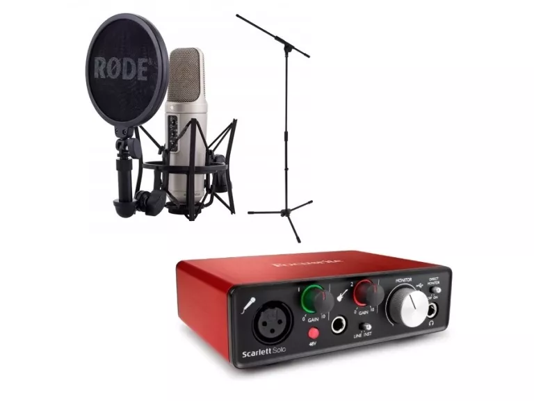 ZESTAW AUDIO MIKROFON RODE NT2-A + INTERFACE FOCUSRITE SCARLETT SOLO 2GEN