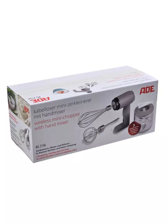 WIELOFUNKCYJNY MIKSER ROZDRABNIACZ BEZPRZEWODOWY USB AD-KG 2156