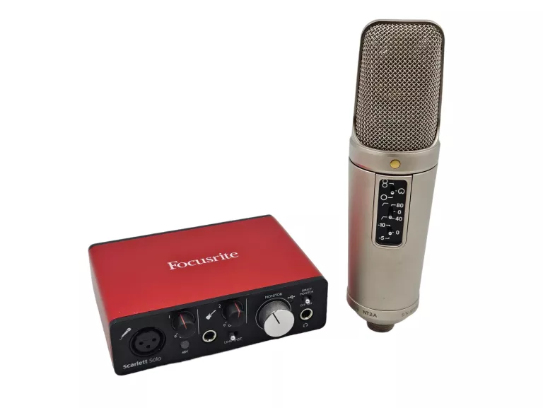 ZESTAW AUDIO MIKROFON RODE NT2-A + INTERFACE FOCUSRITE SCARLETT SOLO 2GEN