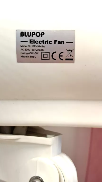 WENTYLATOR STOJĄCY BLUPOP