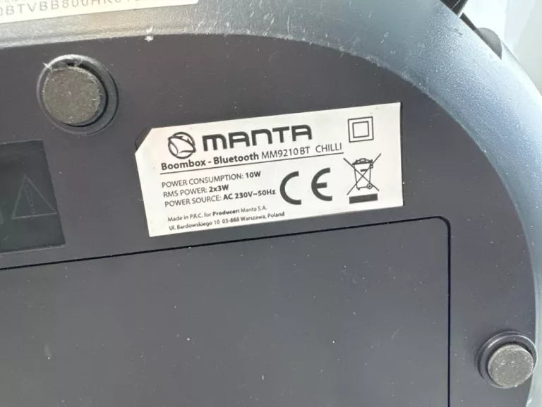 BOOMBOX MANTA MM9210BT