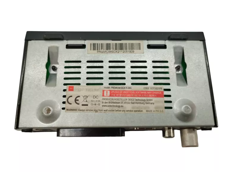 DEKODER TUNER DVBT-2 HEVC OPTICUM PREMIUM BOX H.265