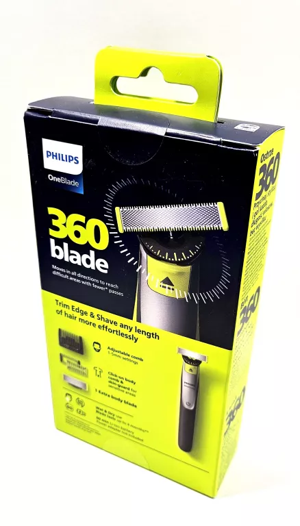 GOLARKA PHILIPS ONEBLADE 360 MASZYNKA DO ZAROSTU TRYMER DO GOLENIA BRODY