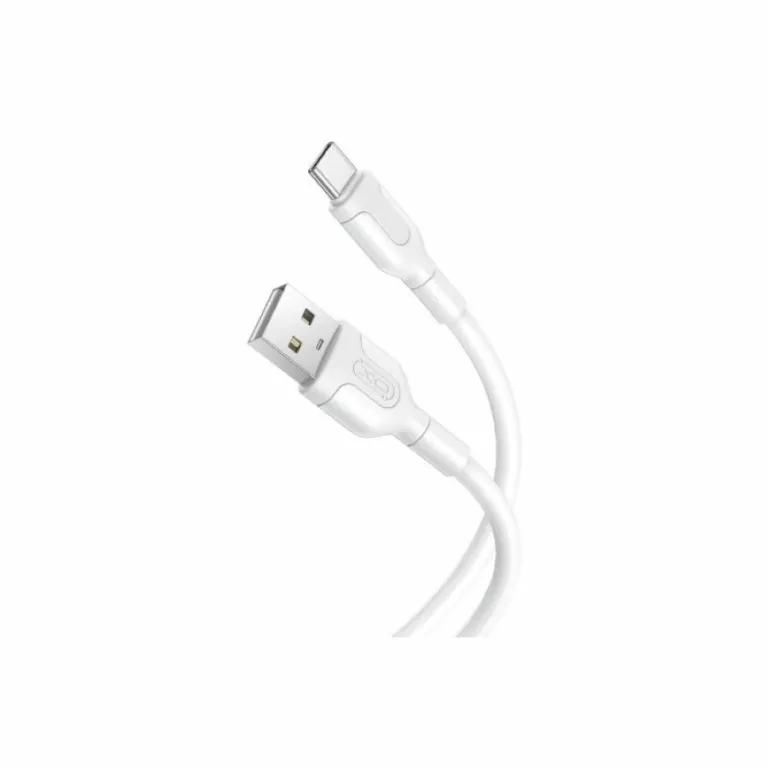 UNIWERSALNY KABEL USB-C DO ŁADOWANIA USB-A NA USB-C 1 METR 2.1A BIAŁY