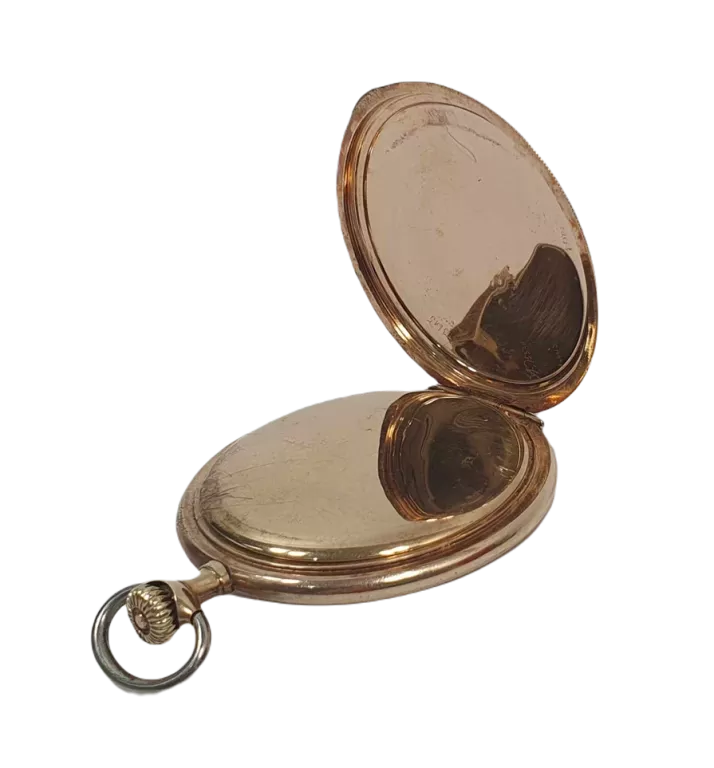 PIĘKNY POZŁACANY ZABYTKOWY ZEGAREK KIESZONKOWY AMERICAN WALTHAM 7 JEWELS