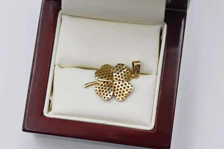 cudny-zloty-wisiorek-koniczynka-585-227g-3cm-15cm-rodzaj-wyrob-jubilerski