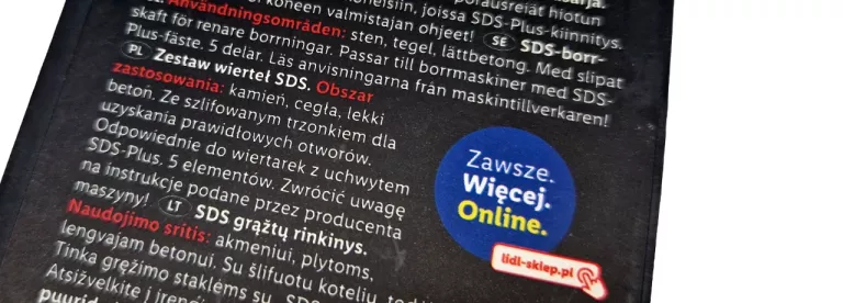 ZESTAW WIERTEŁ SDS PARKSIDE KAMIEŃ/CEGŁA/LEKKI BETON
