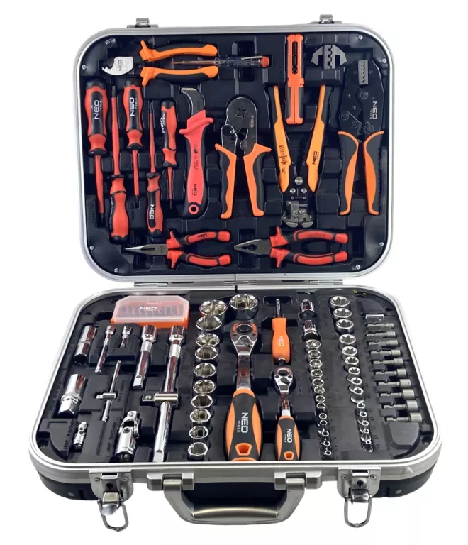 ZESTAW NARZĘDZI DLA ELEKTRYKA W WALIZCE NEO TOOLS 01-310 / 108 SZT KOMPLET