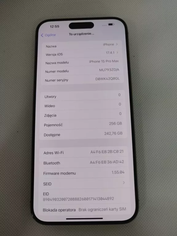 TELEFON IPHONE 15 PRO MAX