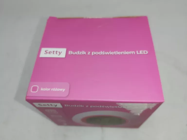 BUDZIK PODŚWIETLANY LED SETTY KOMPLET