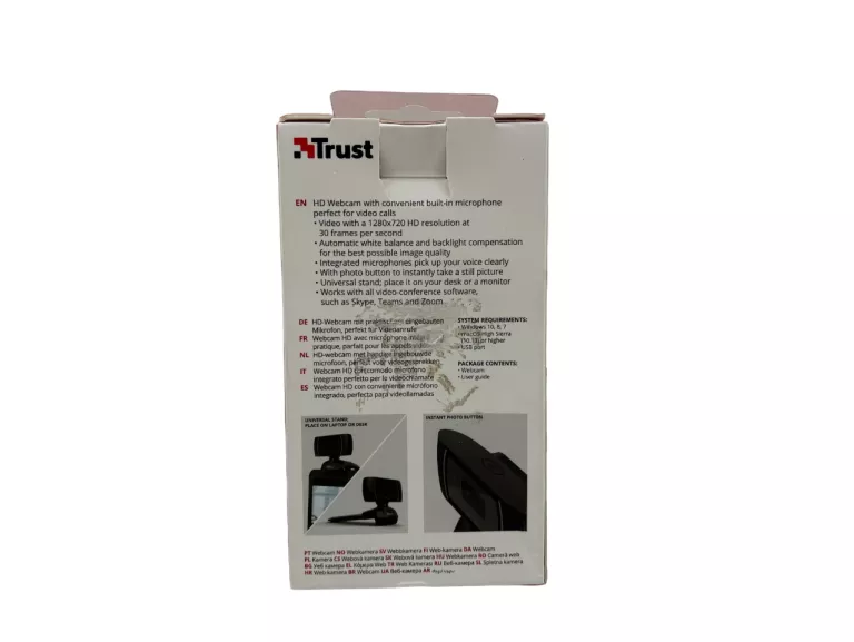 KAMERA INTERNETOWA TRUST TRINO HD CZARNY 720P