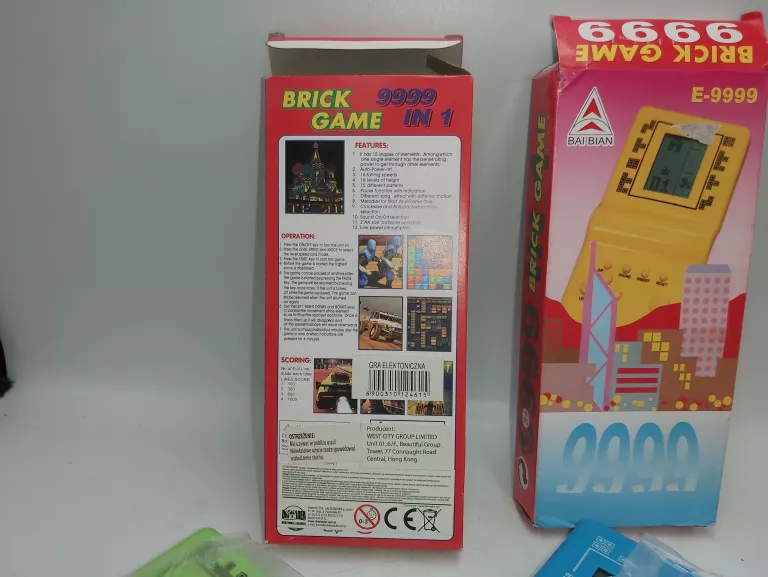 KONSOLA RĘCZNA GIERKA TETRIS BAIBIAN E-9999 W PUDEŁKU RÓŻNE KOLORY